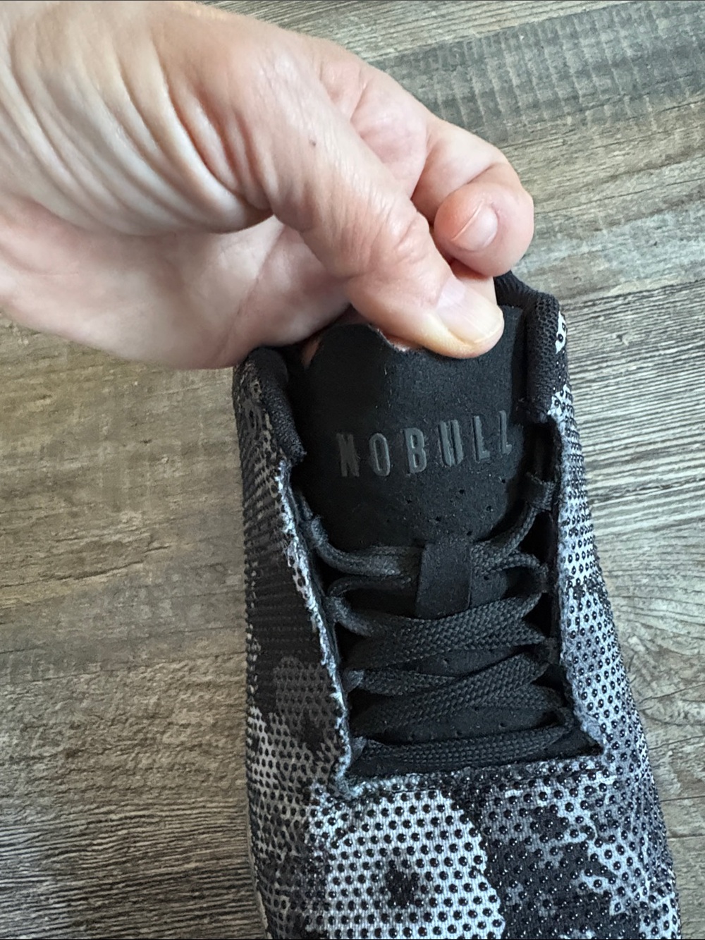 NOBULL Black and White Knit Training Shoes - Picture 10 of 11